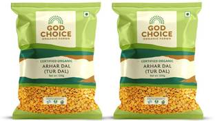 God Choice Organic Farms Yellow Toor/Arhar Dal (Split)