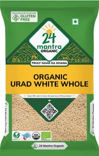 24 mantra ORGANIC Organic White Urad Dal (Whole)