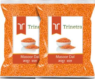 त्रिनेत्रा अनपॉलिश लाल मसूर दाल (टूटा हुआ)