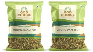 God Choice Organic Farms Green Moong Dal (Split)
