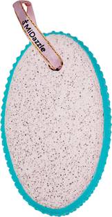 Midazzle Oval Shaped Pumice Stone with Grip - White