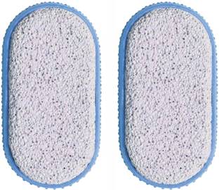 GUBB Exfoliating Pumice Stone with Rubber Grip | Callus Remover | Foot Scrubber | Dead Skin Remover for Feet | Pack of 2