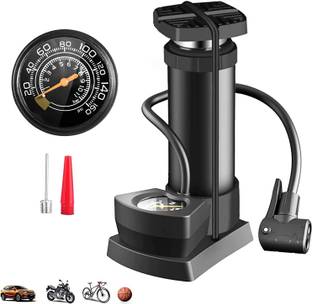 Manogyam Multifunction Portable Pump Bike, Bicycle Air Pump fits Universal Presta Ball Pump