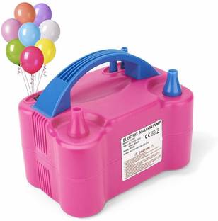 Jeevan jyoti agency Air Balloon Pump Electric, Portable Inflator Dual Nozzle Machine J4 Balloon Pump