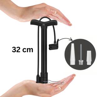 Shopeleven Bicycle Air Pump with Needle & Dual Valve | Portable Pump Inflating Bicycle Ball, Balloon, Basketball Pump, Bicycle, Float, Football Pump, Handball Pump, Volleyball Pump Pump