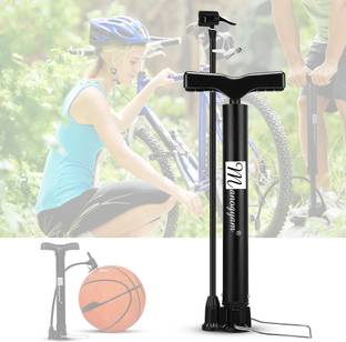 Manogyam Air Pump, Portable Foot Pump with Shrader & Presta Valve for Bicycle Pump