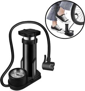 ZVR Air Foot Pump Inflator Presta and Schrader Valve Mini Portable Bicycle Bicycle Pump