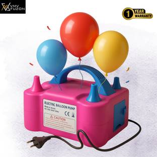 Jeevan jyoti agency Electric Balloon Air Blower Pump Portable Inflator Dual Nozzle Machine WMK5 Balloon Pump
