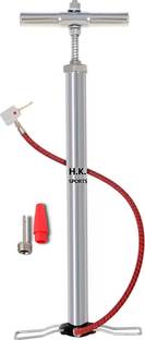 HK Sport & Toys Heavy Air Pump for Bicycle Steel Cycle air Pump Bicycle, Inflatable Furniture, Football Pump, Volleyball Pump, Ball, Motorcycle, Balloon, Car Pump