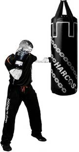 HARCOS 4 Feet Unfilled Synthetic Leather high Performance Heavy duty Punching Bag Hanging Bag