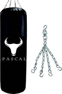 APTITUDE 2Ft Unfilled Heavy Black Boxing Bag with Steel Chain Hanging Bag Hanging Bag