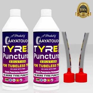 Aayatouch WCD Tubeless Tire Sealant | Anti Puncture Liquid for Bike & Car Tyres pack of 2 Tubeless Tyre Puncture Repair Kit