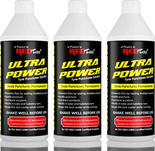Redtize Ultra Power Tubeless Tyre Sealant | Anti Puncture Liquid for All Kind Bike & Car Tubeless Tyre Puncture Repair Kit