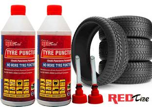 Redtize Anti Puncture Tyre Liquid | Tyre Anti Puncture Sealant Tubeless Tyre Puncture Repair Kit