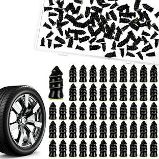 ANSH BEAUTY Tire Repair Rubber Screws, Vacuum Tyre Repair Nail Fast Repair(60) Tubeless Tyre Puncture Repair Kit