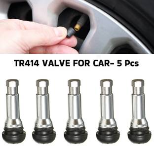 WILLIBEE TR414 Tubeless Tyre Valve Stem Rubber Brass Valve/Neck Stem for Car (5 Pcs) Tubeless Tyre Puncture Repair Kit