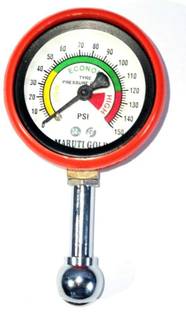 GANESHA INDUSTRIES Tyre Pressure Small Gauge 150PSI Tubeless Tyre Puncture Repair Kit