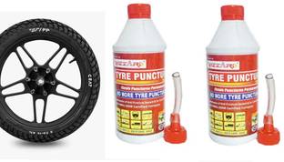Aayatouch Tubeless Tire Sealant | Anti Puncture Liquid for Bike & Car Tyre Pack Of 2 Tubeless Tyre Puncture Repair Kit