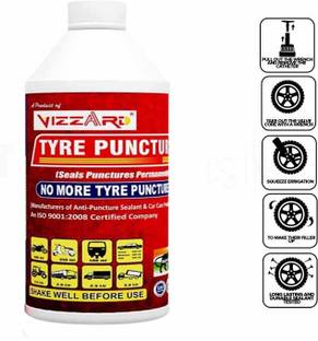 Aayatouch F Tubeless Tire Sealant Puncture Liquid for Bike & Car Tyre Puncture Repair Kit Tubeless Tyre Puncture Repair Kit