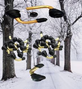 PRIDE New Scooter Tubeless Tyre Valve PVR 70 Pack of 100 Pieces Tubeless Tyre Puncture Repair Kit