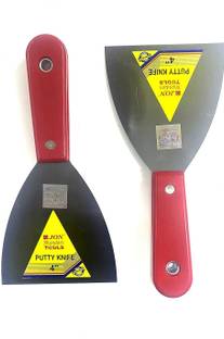 Jon Bhandari Tools 2pc Putty Knives 4" for Drywall Stiff Putty Knife