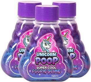 Magicwand DIY Unicorn Poop Slime for Kids (100% Safe & Non-Toxic) ( Pack of 3)