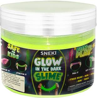 sneki Glow in the Dark Slime Set Kit for Girls Boys Kids
