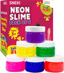 sneki (6 Slime kit) Toys jelly slime putty clay toys kit set pack for girls kids Jelly Multicolor Putty Toy
