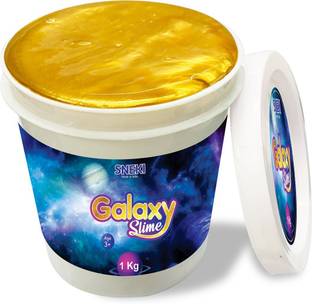 sneki Galaxy Scented DIY Magic Slime Clay Jelly Set kit Toys for Boys Girls Kids Gold Putty Toy
