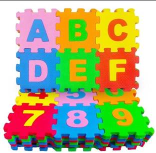 KELOSK Puzzle Foam Mat for Kids Interlocking Learning A-Z& 0-9 Rug Play Soft Floor Toy