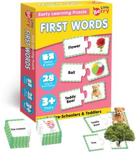 Little Berry Frist Words Early Learning Puzzle Game for Kids 2+ Year - Learning Toy (42 Pcs)