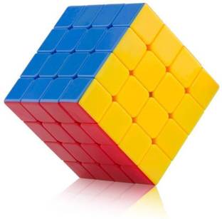 Authfort 4x4x4 Stickerless Magic Rubick Cube with Adjustable Tightness CB37