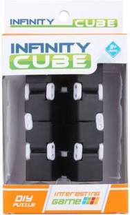 Generic Fidget Cube In Style With Infi Cube Pressure Reduction Toy Black