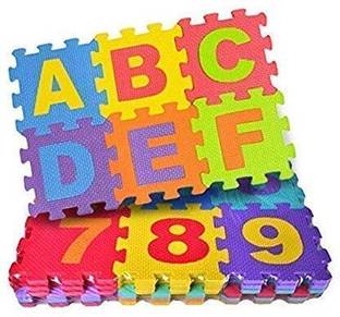 Suthar's Puzzle Foam Mat for Kids Medium Alphabet Letters Numerals, Educational Toys