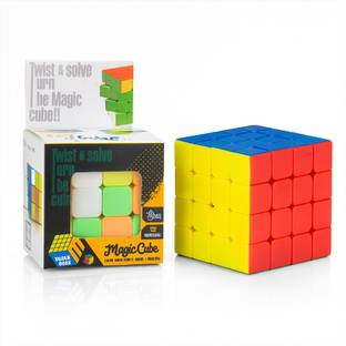 Meetul Enterprise Cube 4x4 High Speed Stickerless Magic Cubes Puzzle Game Toy
