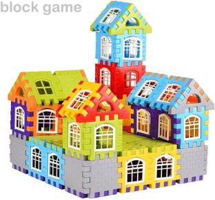 HENGLOBE Happy Home House Building Blocks Building Blocks game for Kids-50 PCS