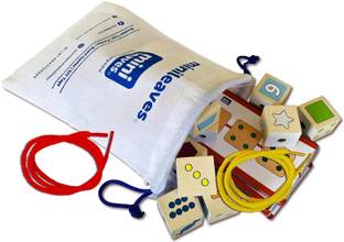 Minileaves Wooden Lacing Activity for Kids,Wooden Toys Blocks for Kids Age 2+