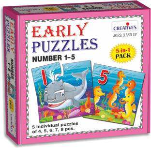 क्रिएटिव्स Early Puzzles - Numbers 1-5