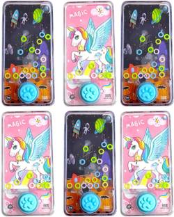 AMANVANI Unicorn/Space Ring Toss Water Game for Kids