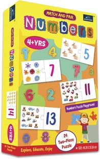 BOOKFORD Match & Pair - Numbers 1 - 20 Jigsaw Puzzle Game & Fun and Learning