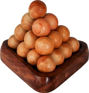 ORTUS Handmade Wooden Pyramid Puzzle Game for Kids and Children Gifts - Travel Board Brain Teaser Game