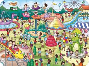 ABYZ Amusement Park Jigsaw Puzzle for Kids of Age 4-8 Years, 70 Pcs