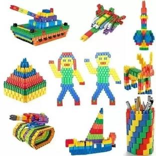 Mayne Building Blocks Toys for Kids Education 100 Bullet Blocks