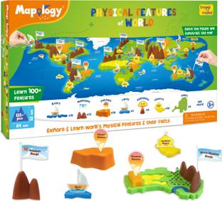 Imagimake Mapology - Physical Features of World Educational Toy & Learning Aid -5 years+