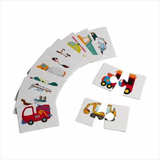 dbebe D'bebé 2 pcs Vehicle Puzzle - 24 pcs Set, Environment-Friendly, 100% Child-Safe