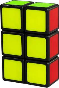 Cuberkart QiYi 1x2x3 Speed Cube Magic Puzzle Black Base with Embes Patches