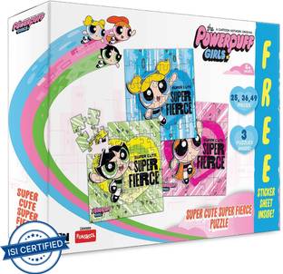 FUNSKOOL Powerpuff Girls - Super Cute, Super Fierce 3 in 1 Puzzle
