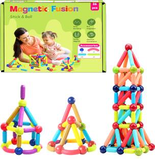 SANISHTH Magnetic Sticks Building Blocks for Kids Toys with Magnet Balls