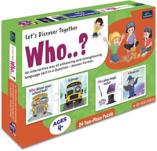 BOOKFORD Let'S Discover Together Who Jigsaw Puzzle Game & Fun and Learning