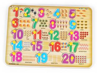 FUNTEEN 1 - 20 Numbers Wooden Puzzle